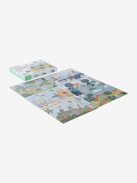 Set of 6 Magnetic Puzzles multicoloured 