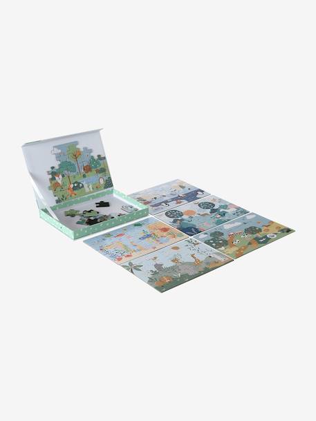 Set of 6 Magnetic Puzzles multicoloured 