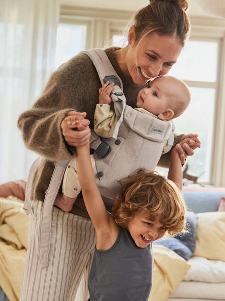 BABYBJORN Harmony Baby Carrier in mottled woven fabric beige 