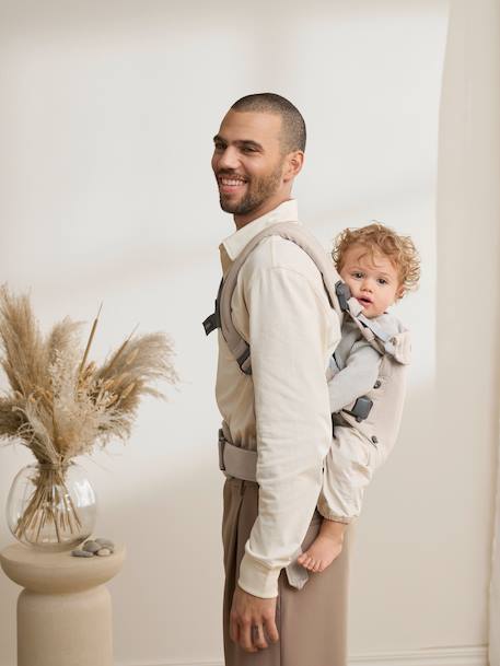 BABYBJORN Harmony Baby Carrier in mottled woven fabric beige 