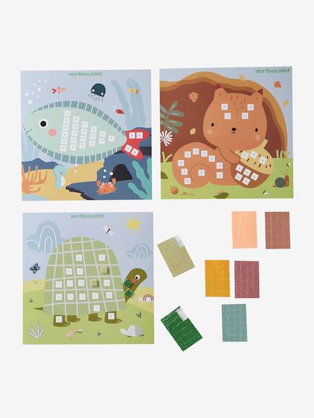 Set of Glitter Stickers multicoloured 