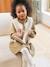 Set of 3 dress + sherpa cardigan + girls tights olive 