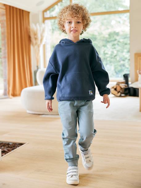 Easy-on jogger trousers for boys anthracite+caramel+grey blue+khaki 