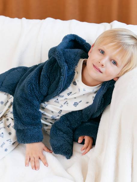 Sherpa Bed Jacket for Boys night blue 