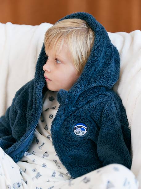 Sherpa Bed Jacket for Boys night blue 
