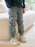 Trainers with Leather Hook-&-Loop Straps for Children ecru+set white 