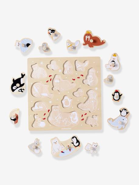 FSC® wooden ICE FLOE button puzzle wood 