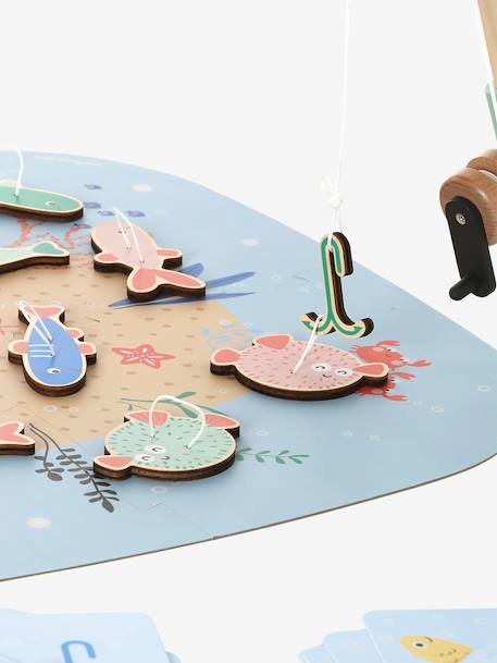 FSC® wooden fishing game blue 