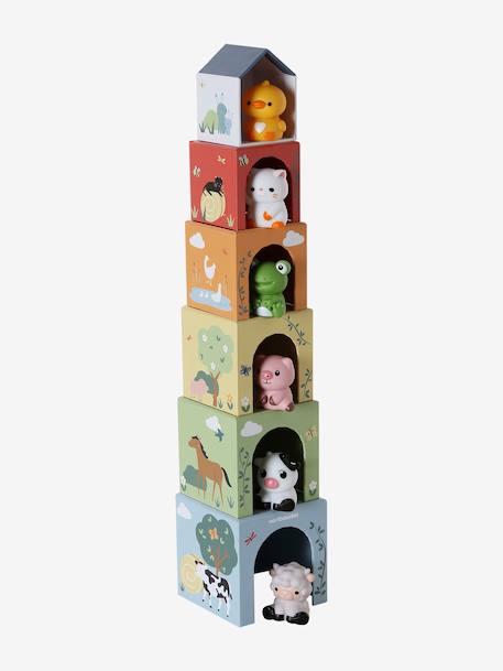 Cube Tower with Finger Puppets green 