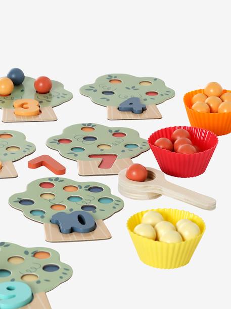 FSC® wooden number learning set green 