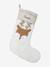 Reindeer Christmas sock golden beige 