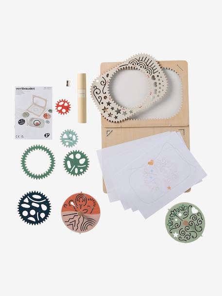 Creative FSC® wood spirals and mandalas set wood 