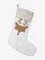 Reindeer Christmas sock golden beige 