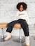 Sweatshirt with 'Brooklyn' Zebra Print for Girls ecru 