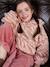 Hooded Sherpa Sweatshirt for Girls ecru+rosy 