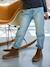 Mom Fit Jeans for Girls light blue+medium blue 