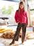 Wide-leg paperbag leopard print trousers for girls beige+chocolate+multicoloured+vanilla 