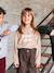 New York Long Sleeve T-Shirt with Fluorescent Touches, for Girls sandy beige 