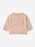 Knitted baby jumper with 3D bow rosy 