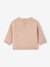 Knitted baby jumper with 3D bow rosy 