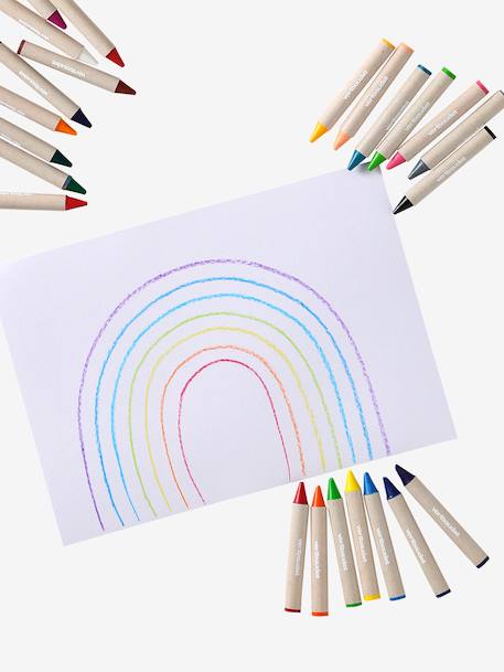 Box of 24 Wax Crayons multicoloured 