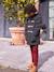 Woollen Duffle Coat with Sherpa Lining for Boys marl grey+navy blue 