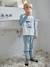 Pack of 2 'Polar Animal' Velour Pyjamas for Boys sky blue 