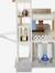 3-level garage with lift in FSC®100% wood white 