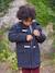 Woollen Duffle Coat with Sherpa Lining for Boys marl grey+navy blue 