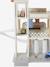 3-level garage with lift in FSC®100% wood white 