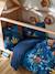 Children's Duvet Cover + Pillowcase Set, JUNGLE NIGHT Dark Blue 