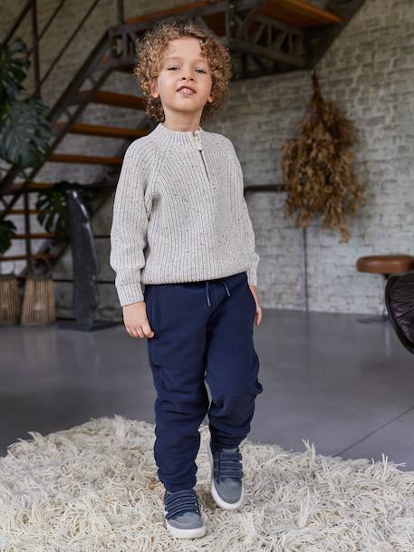 Fleece Joggers for Boys navy blue 