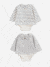 Pack of Two 2-in-1 Bodysuits for Newborns marl grey 