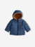 Reversible Hooded Lightweight Jacket for Girls navy blue 