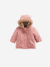 Parka + lightweight jacket 3-in-1 for babies old rose+olive 