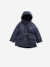 Hooded 3-in-1 Parka + Lightweight Jacket for Girls dusky pink+navy blue 
