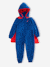 Superhero sleepsuit pyjamas: detachable cape + mask royal blue 
