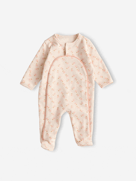 Fleece Sleepsuit for Newborns ecru 