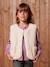 Sleeveless Sherpa Jacket for Girls blush+plum+vanilla 