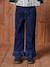 Wide-Leg Jeans with Frills, for Girls deep blue 