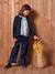 Wide-Leg Jeans with Frills, for Girls deep blue 