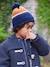 Beanie + Snood + Gloves/Mittens (2/3 Years) Set medium blue 