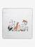 Reversible and foldable floor mattress with balls beige+green 