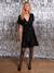Maternity Sequin Christmas Dress - Family Capsule black 