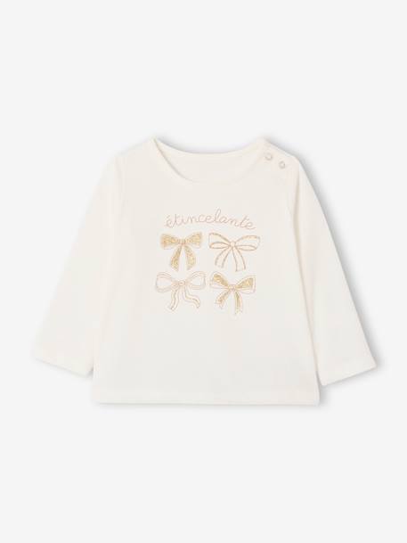 T-Shirt & Glittery Skirt Set for Baby Girls black 