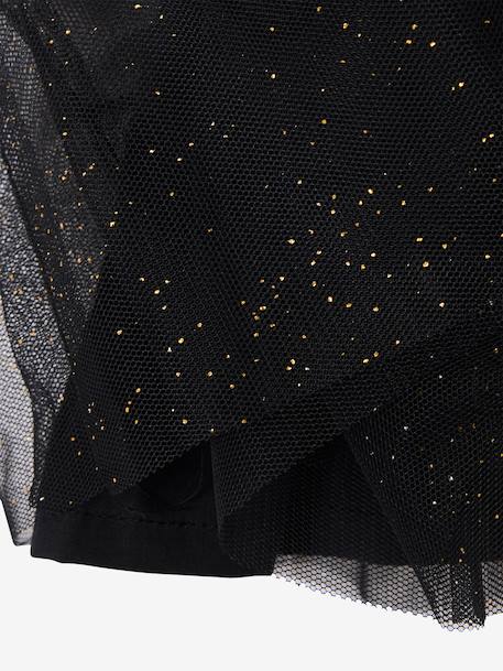 T-Shirt & Glittery Skirt Set for Baby Girls black 