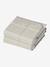 Reversible and foldable floor mattress with balls beige+green 