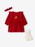 3-Piece Christmas Set for Newborns: Dress + Headband + Tights red 