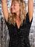 Maternity Sequin Christmas Dress - Family Capsule black 