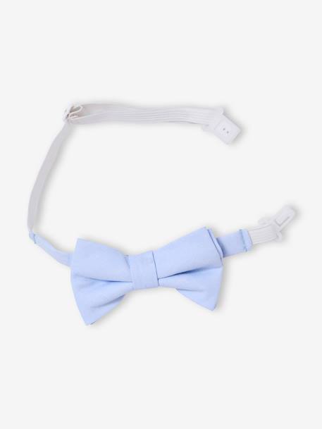 Boy's Christmas set: printed shirt + bow tie printed blue 